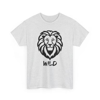 Line Art Löwen Logo T - Shirt Wild - TeeGerDesign - T - Shirt - Crew neck