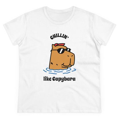 T - Shirt mit Capybara | Grafik Aufdruck Shirt | Lustiges Tiermotiv T - Shirt - TeeGerDesign - T - Shirt - Cotton