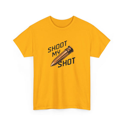 T - Shirt mit Patrone Shoot my Shot - TeeGerDesign - T - Shirt - Crew neck