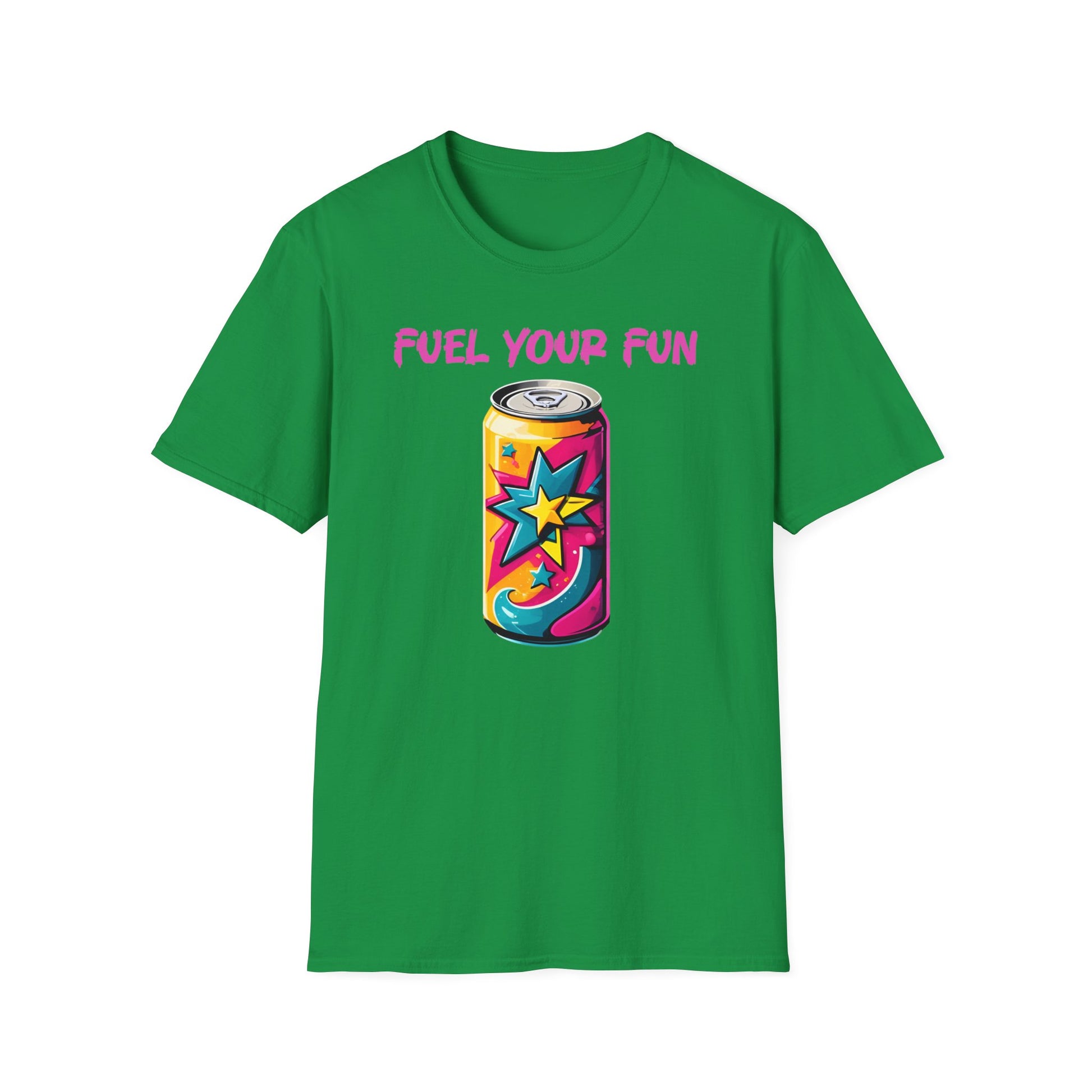 T - Shirt mit bunter Dose Fuel your fun - TeeGerDesign - T - Shirt - Cotton