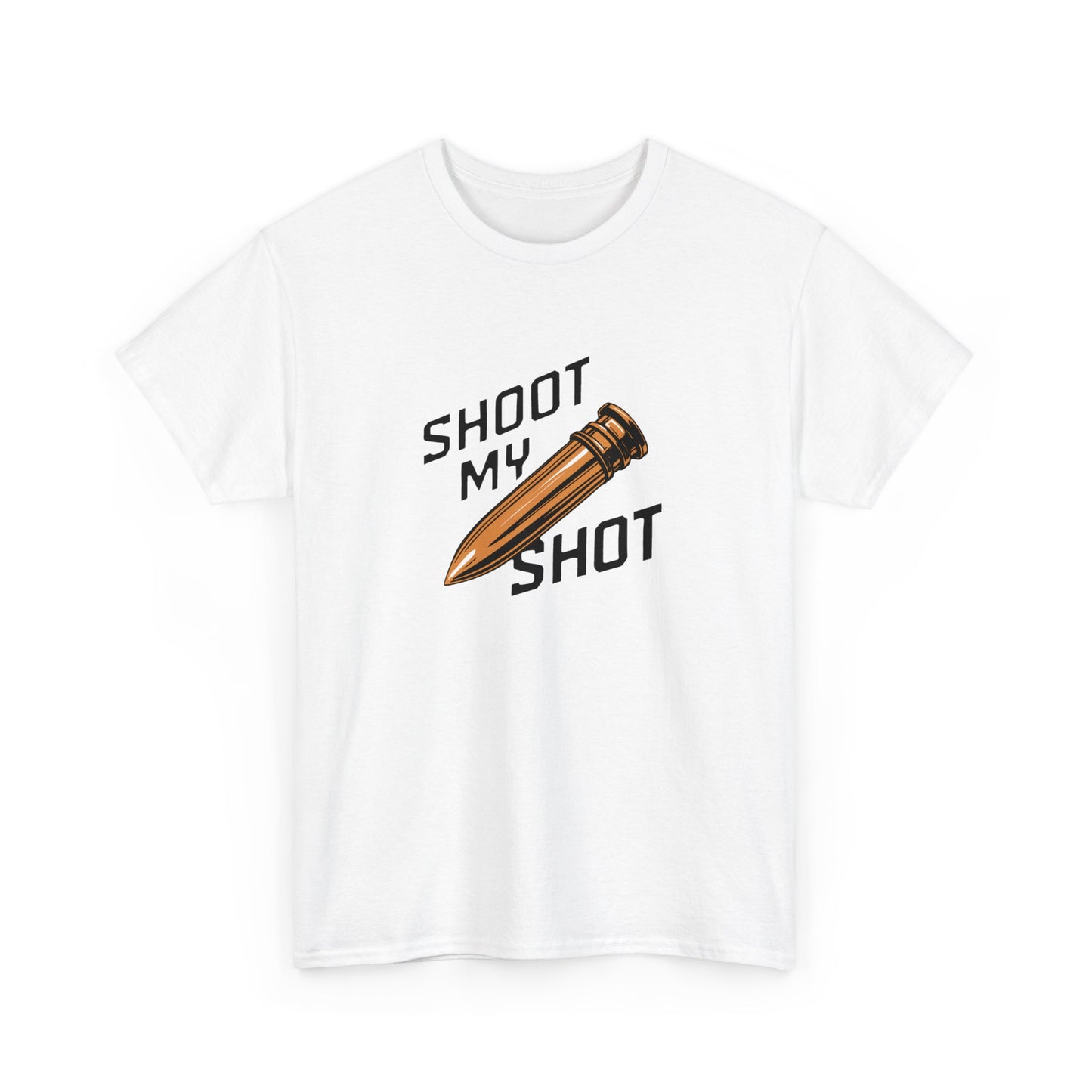 T - Shirt mit Patrone Shoot my Shot - TeeGerDesign - T - Shirt - Crew neck