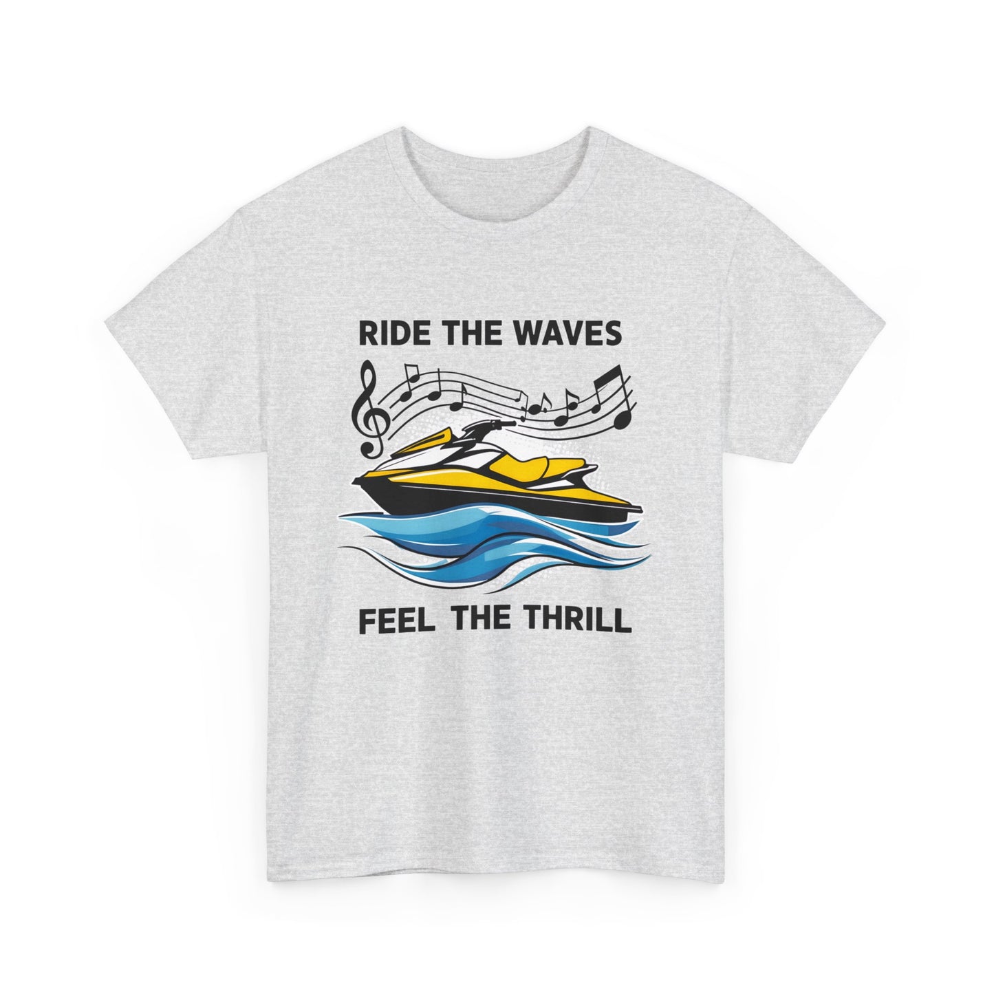 Ride the Waves T - Shirt mit Jetski Logo - TeeGerDesign - T - Shirt - Crew neck