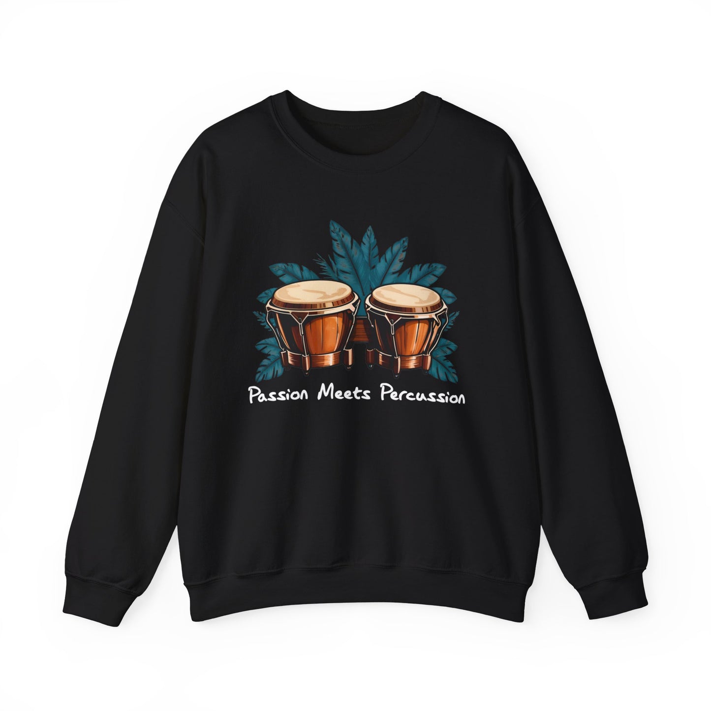 Stylisches Bongo Sweatshirt - Passion für Trommler - TeeGerDesign - Sweatshirt - Crew neck