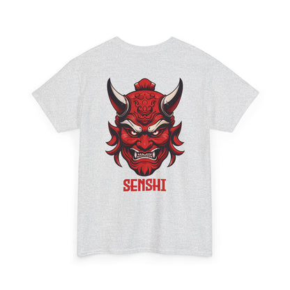 Unique Warrior Senshi T - Shirt mit Oni - Maske - TeeGerDesign - T - Shirt - Crew neck