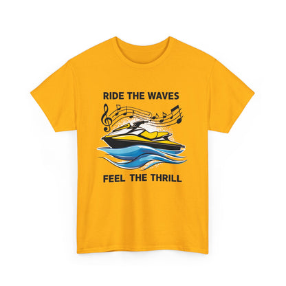 Ride the Waves T - Shirt mit Jetski Logo - TeeGerDesign - T - Shirt - Crew neck