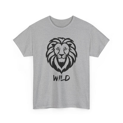 Line Art Löwen Logo T - Shirt Wild - TeeGerDesign - T - Shirt - Crew neck