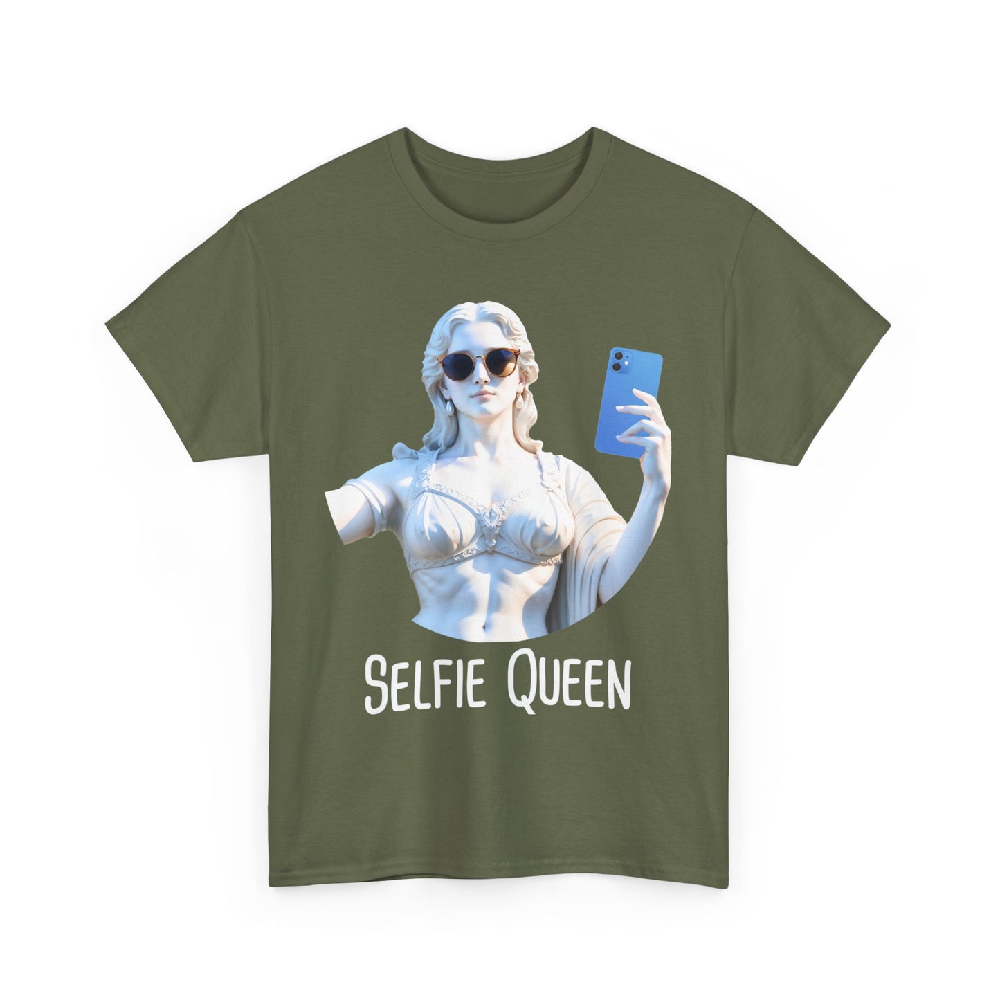 T-Shirt mit Selfie Marmor Statue - Einzigartige und Stilvolle Designs - TeeGerDesign - T-Shirt - Crew neck