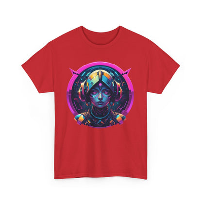 T - Shirt mit Android Girl Motiv - Futuristisches Design - TeeGerDesign - T - Shirt - Crew neck