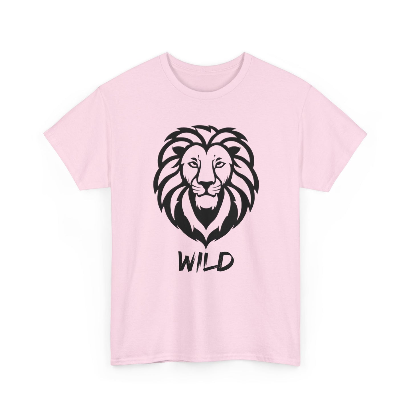 Line Art Löwen Logo T - Shirt Wild - TeeGerDesign - T - Shirt - Crew neck