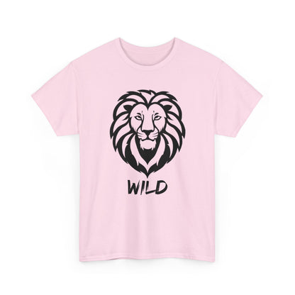 Line Art Löwen Logo T - Shirt Wild - TeeGerDesign - T - Shirt - Crew neck