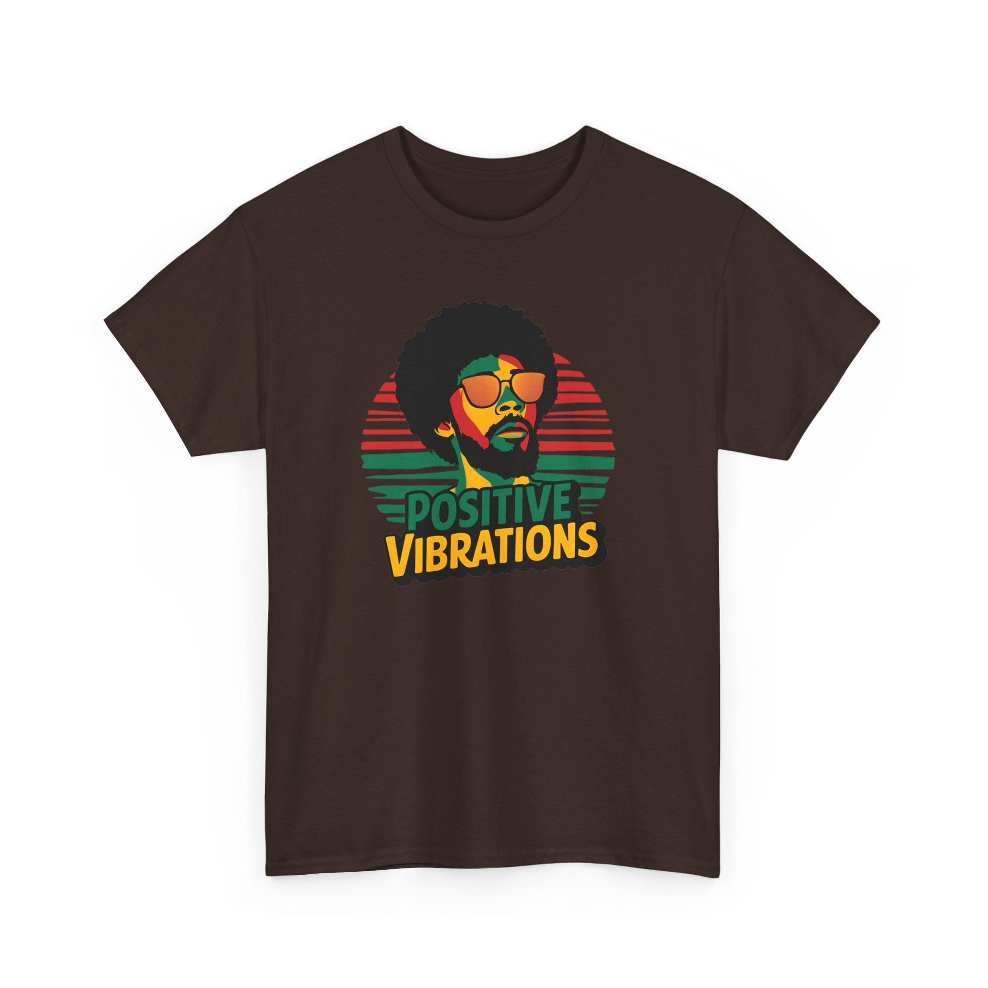 Reggae T - Shirt Positive Vibrations - TeeGerDesign - T - Shirt - Crew neck