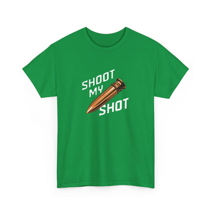 T - Shirt mit Patrone Shoot my Shot - TeeGerDesign - T - Shirt - Crew neck