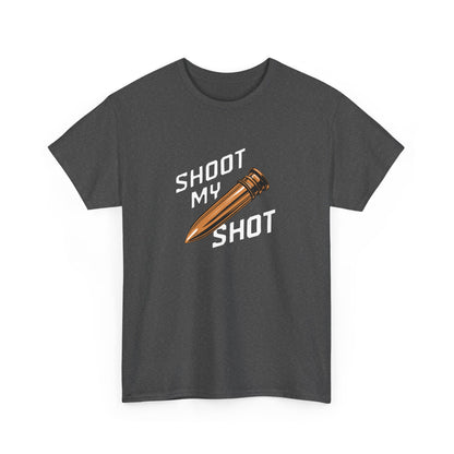 T - Shirt mit Patrone Shoot my Shot - TeeGerDesign - T - Shirt - Crew neck