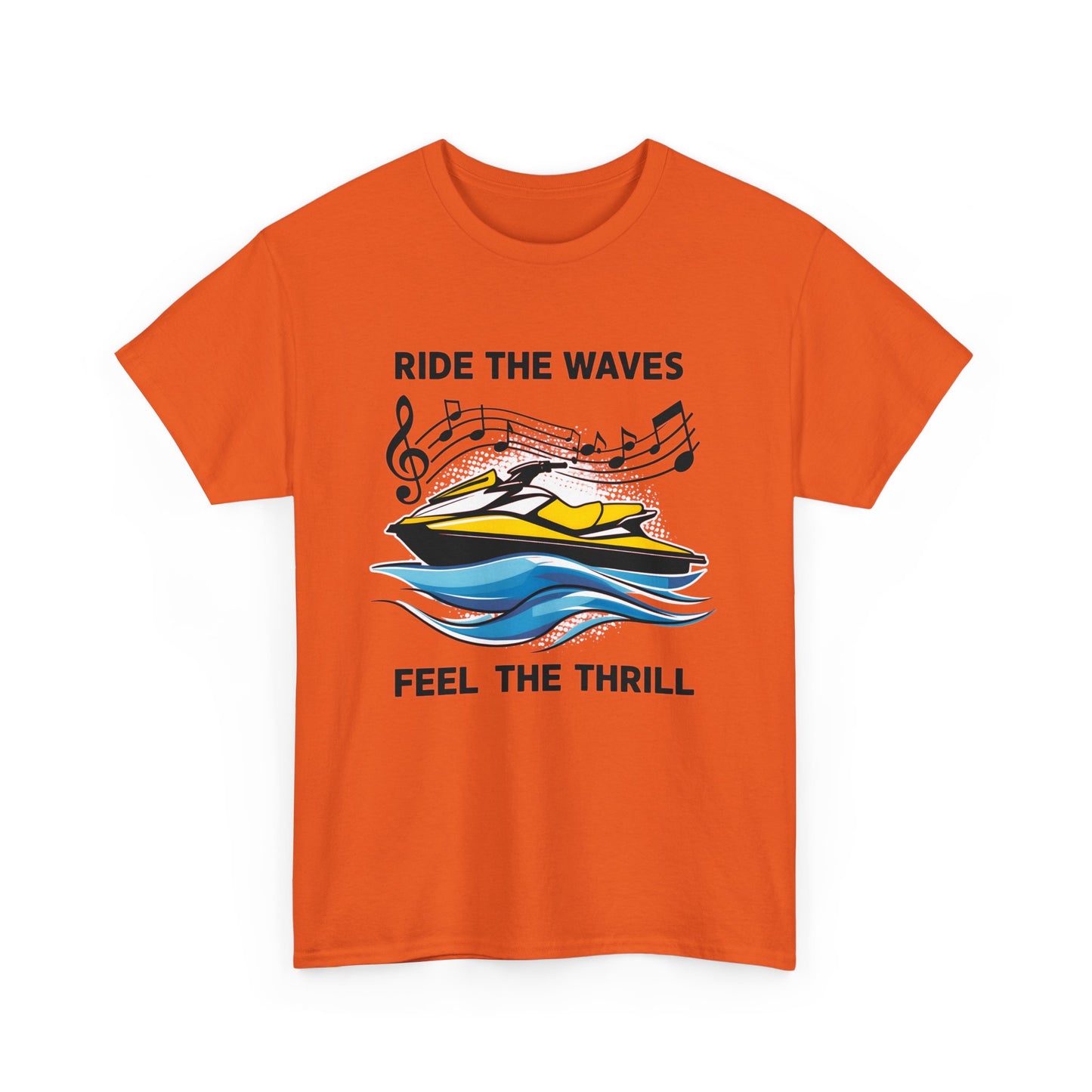 Ride the Waves T - Shirt mit Jetski Logo - TeeGerDesign - T - Shirt - Crew neck