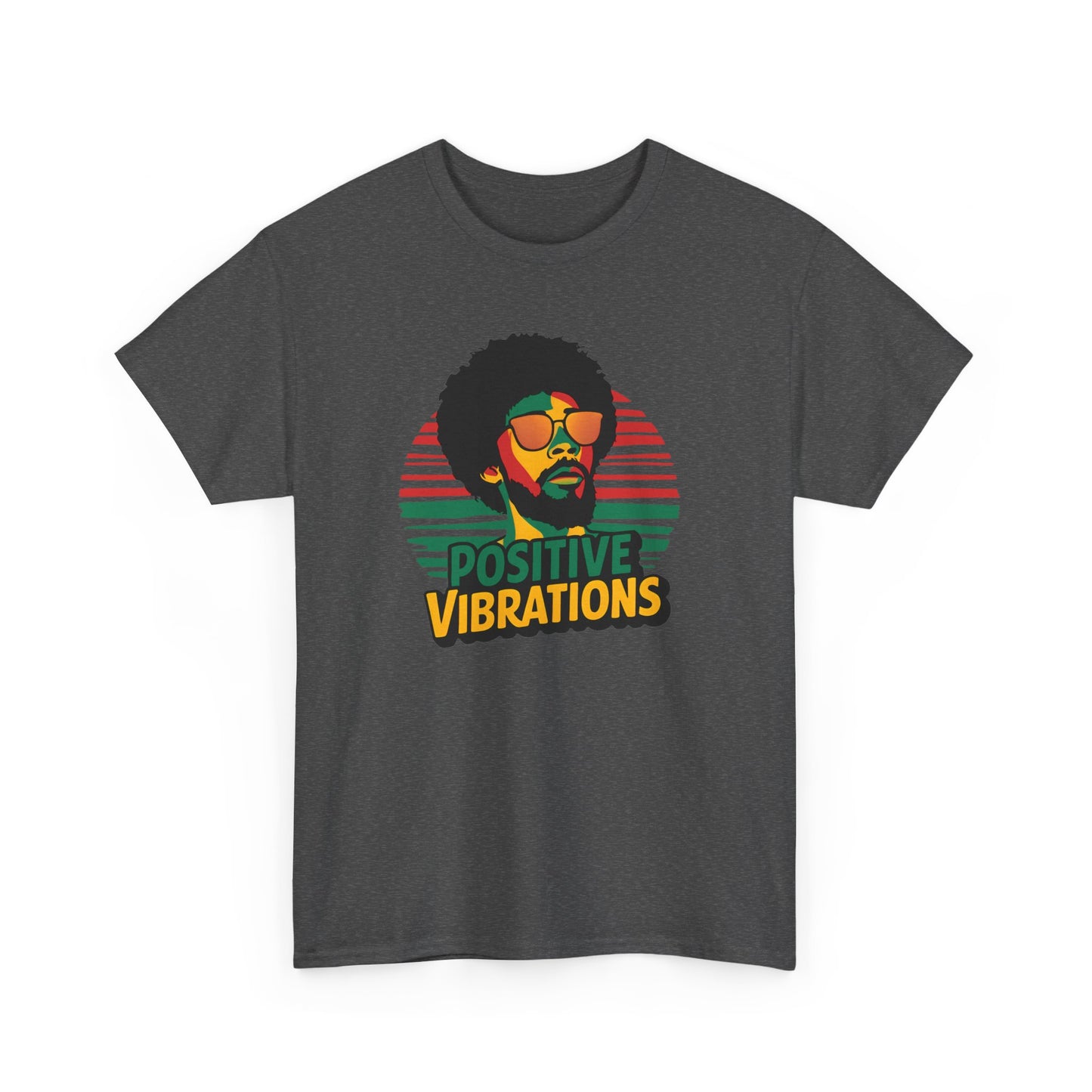 Reggae T - Shirt Positive Vibrations - TeeGerDesign - T - Shirt - Crew neck