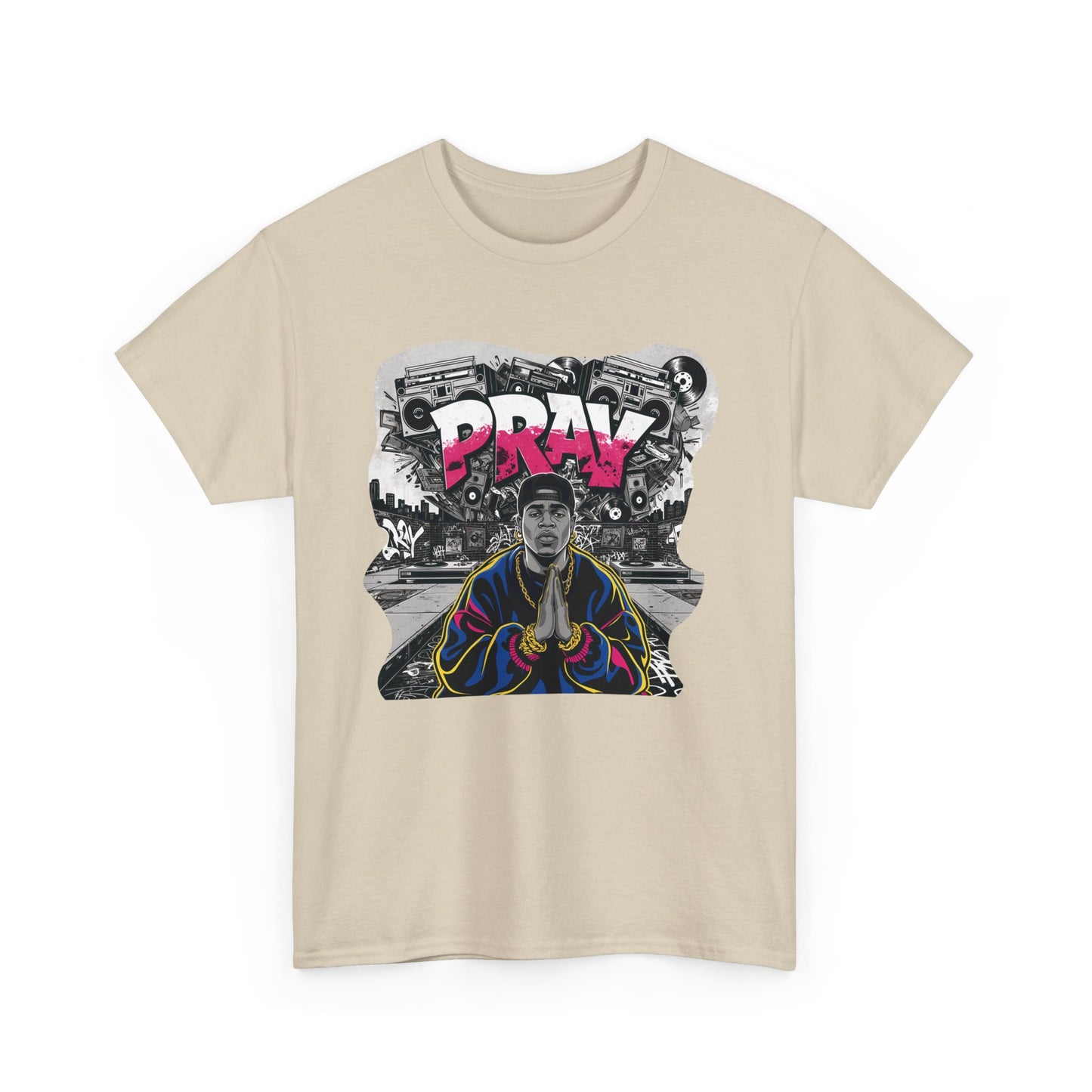 Pray T - Shirt mit Rapper Motiv - TeeGerDesign - T - Shirt - Crew neck