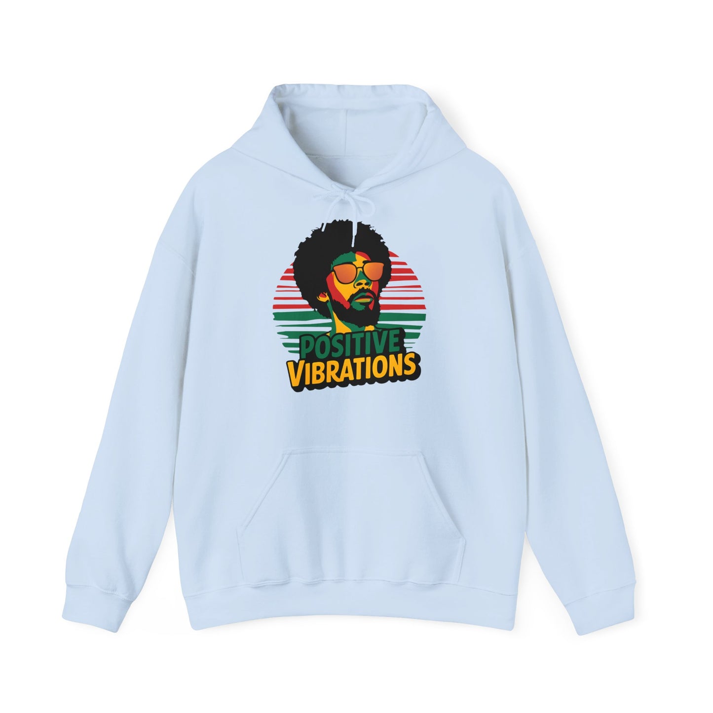 Reggae Hoodie Positive Vibrations - TeeGerDesign - Hoodie - Dancehall