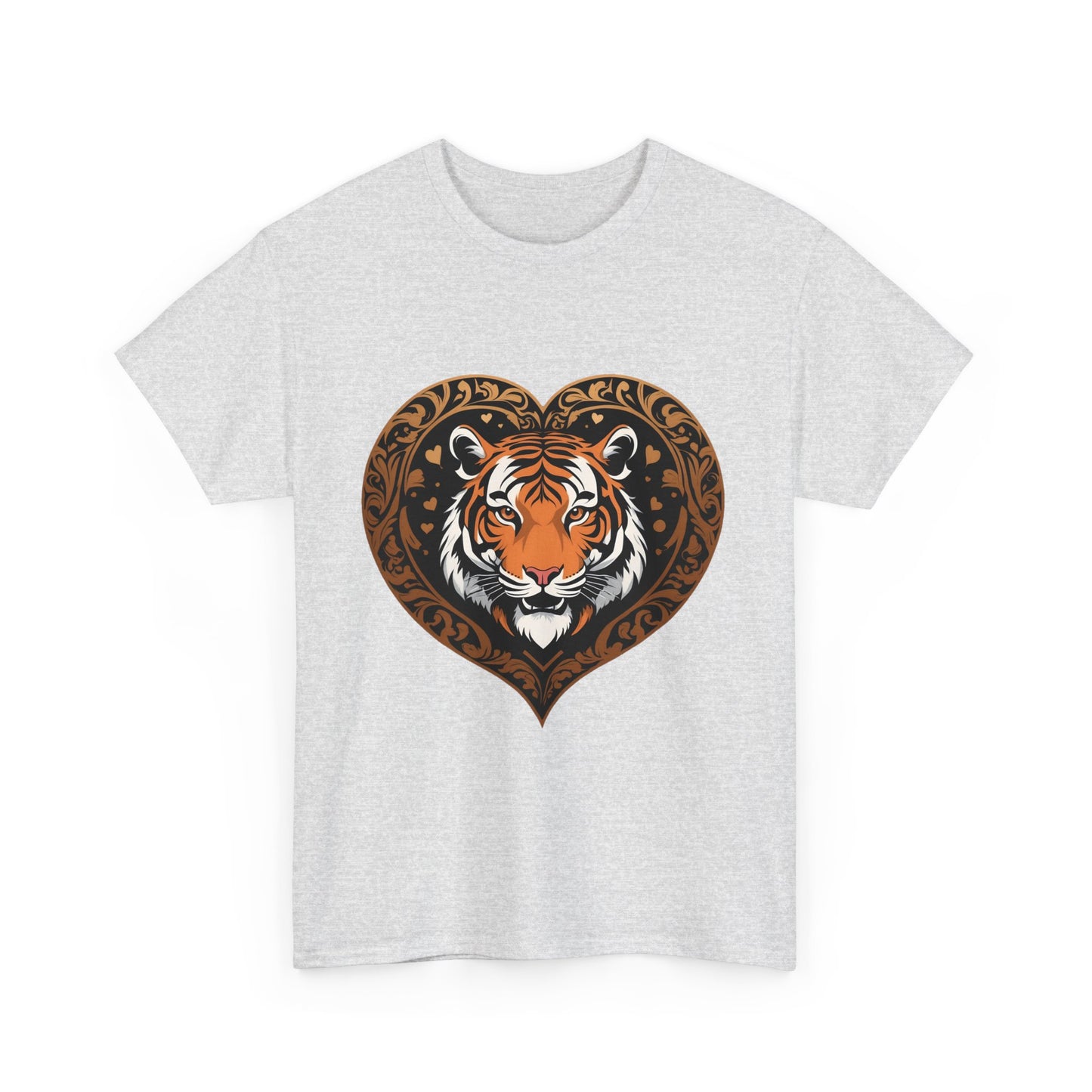 Trendiges Tiger Herzform Logo T - Shirt - TeeGerDesign - T - Shirt -