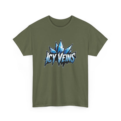 Icy Veins T - Shirt - Frostige Aura - TeeGerDesign - T - Shirt - Crew neck