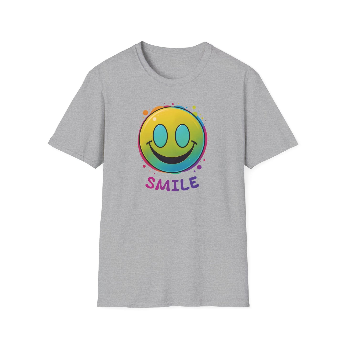 Smiley T - Shirt mit Schriftzug Smile - TeeGerDesign - T - Shirt - Cotton