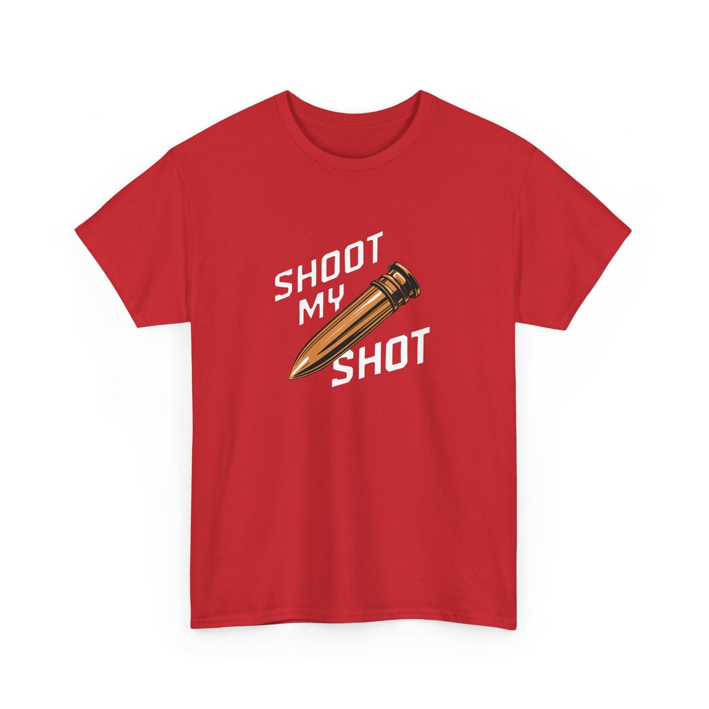 T - Shirt mit Patrone Shoot my Shot - TeeGerDesign - T - Shirt - Crew neck