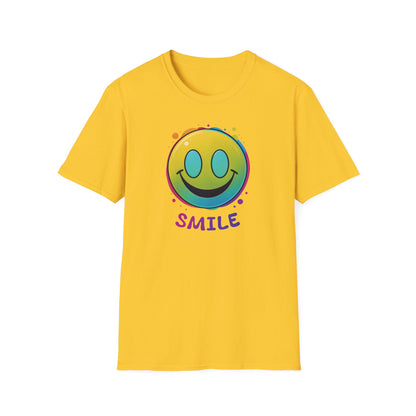 Smiley T - Shirt mit Schriftzug Smile - TeeGerDesign - T - Shirt - Cotton