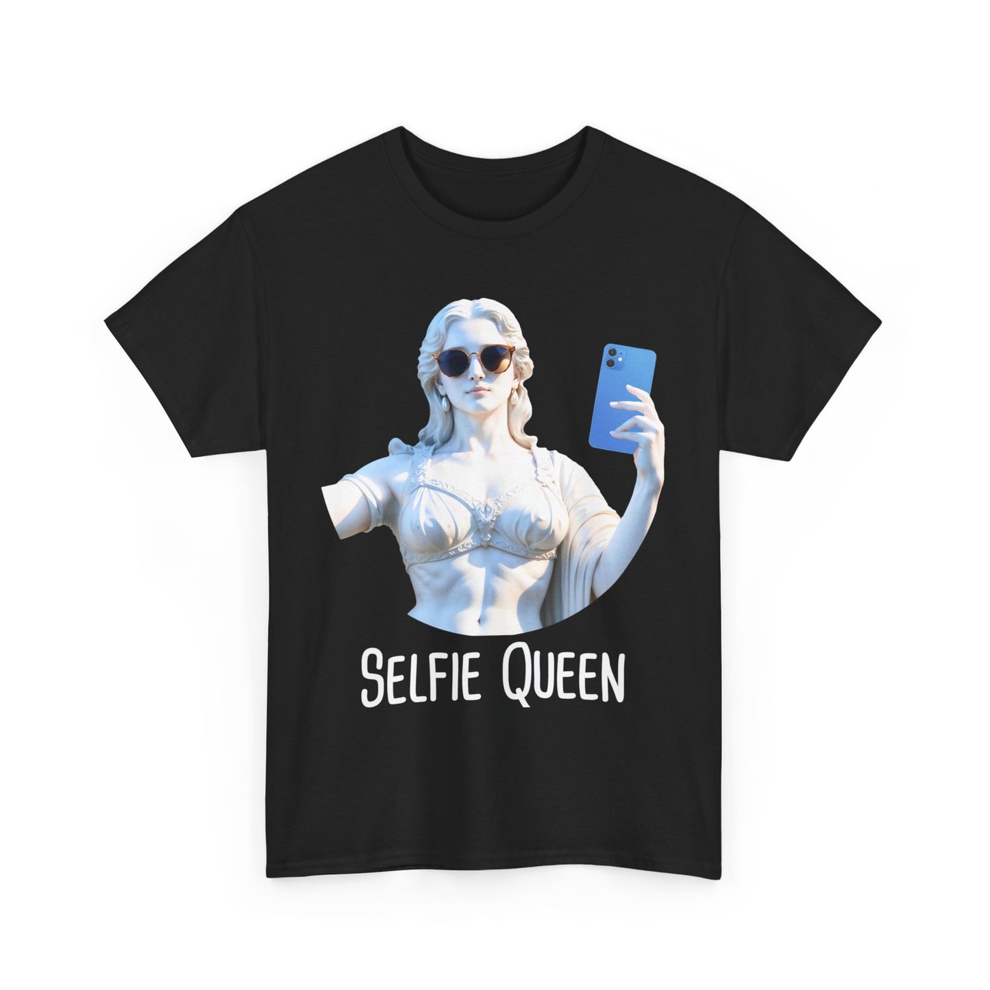 T-Shirt mit Selfie Marmor Statue - Einzigartige und Stilvolle Designs - TeeGerDesign - T-Shirt - Crew neck