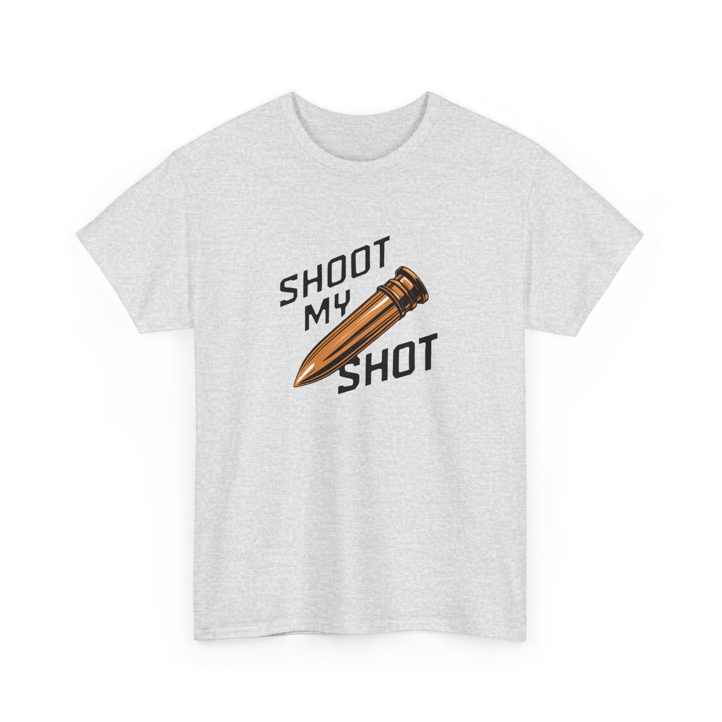 T - Shirt mit Patrone Shoot my Shot - TeeGerDesign - T - Shirt - Crew neck