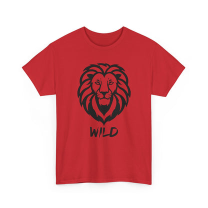 Line Art Löwen Logo T - Shirt Wild - TeeGerDesign - T - Shirt - Crew neck