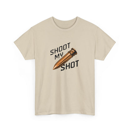 T - Shirt mit Patrone Shoot my Shot - TeeGerDesign - T - Shirt - Crew neck