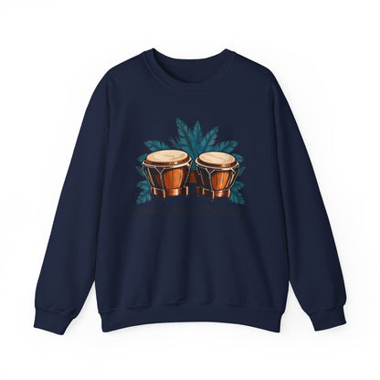 Stylisches Bongo Sweatshirt - Passion für Trommler - TeeGerDesign - Sweatshirt - Crew neck