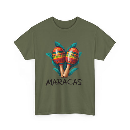 Stilvolles Maracas Instrument T - Shirt – Ideal für Musiker und Tänzer - TeeGerDesign - T - Shirt - Crew neck