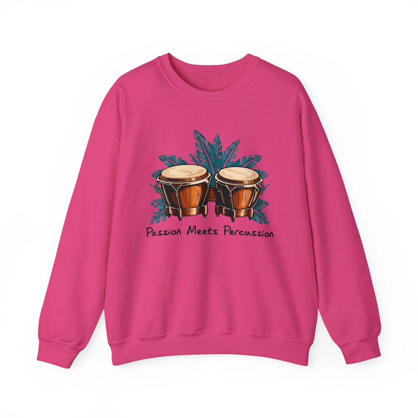 Stylisches Bongo Sweatshirt - Passion für Trommler - TeeGerDesign - Sweatshirt - Crew neck