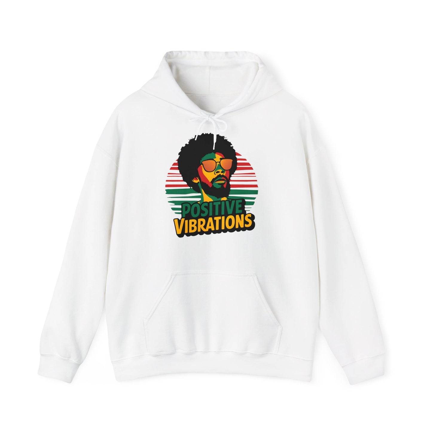 Reggae Hoodie Positive Vibrations - TeeGerDesign - Hoodie - Dancehall