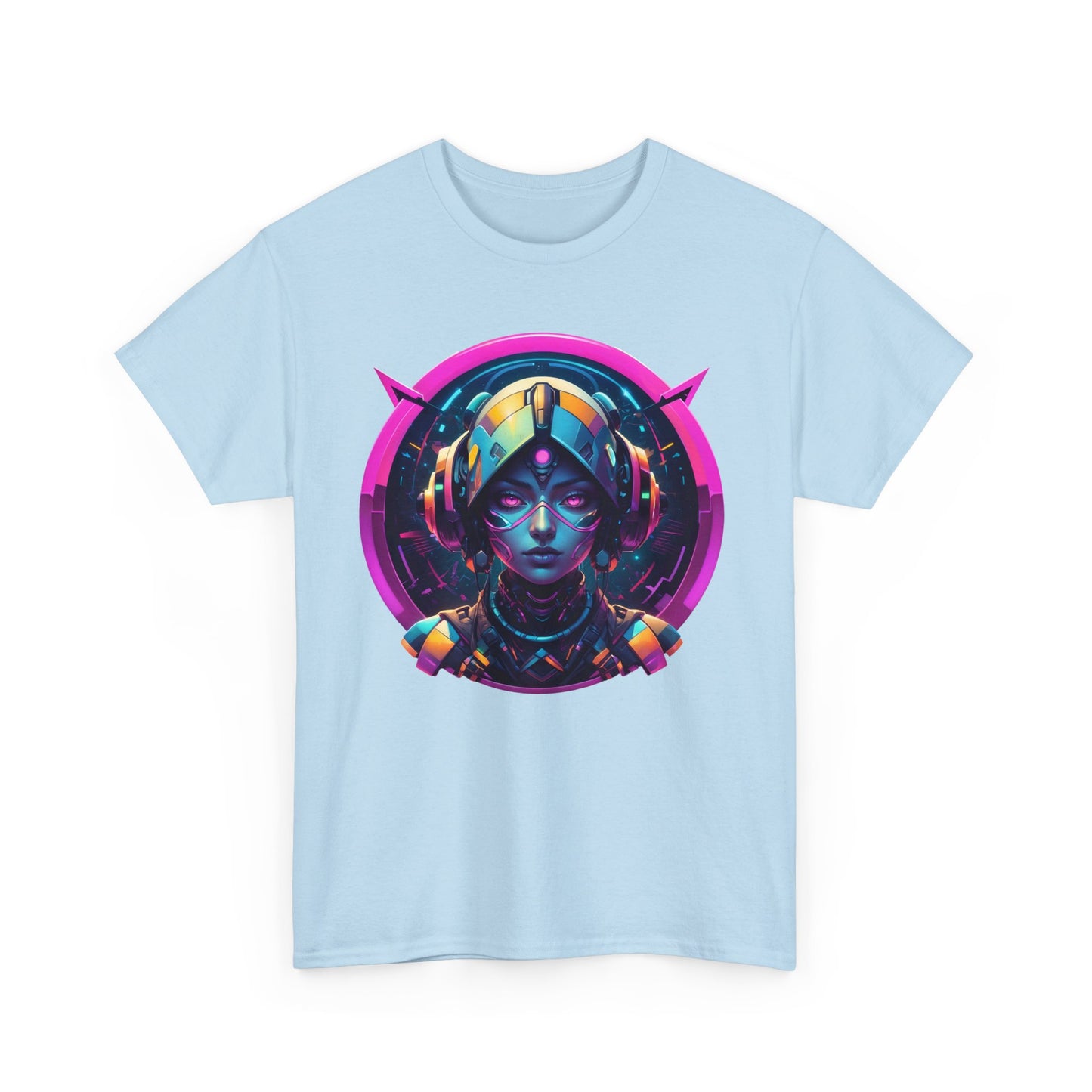 T - Shirt mit Android Girl Motiv - Futuristisches Design - TeeGerDesign - T - Shirt - Crew neck