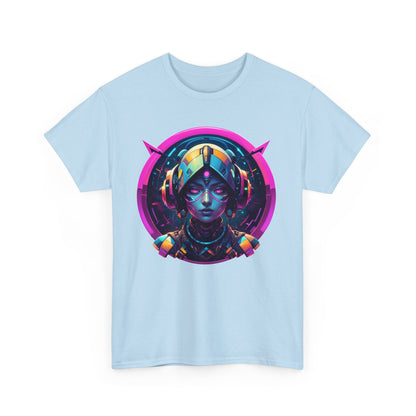 T - Shirt mit Android Girl Motiv - Futuristisches Design - TeeGerDesign - T - Shirt - Crew neck