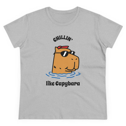 T - Shirt mit Capybara | Grafik Aufdruck Shirt | Lustiges Tiermotiv T - Shirt - TeeGerDesign - T - Shirt - Cotton