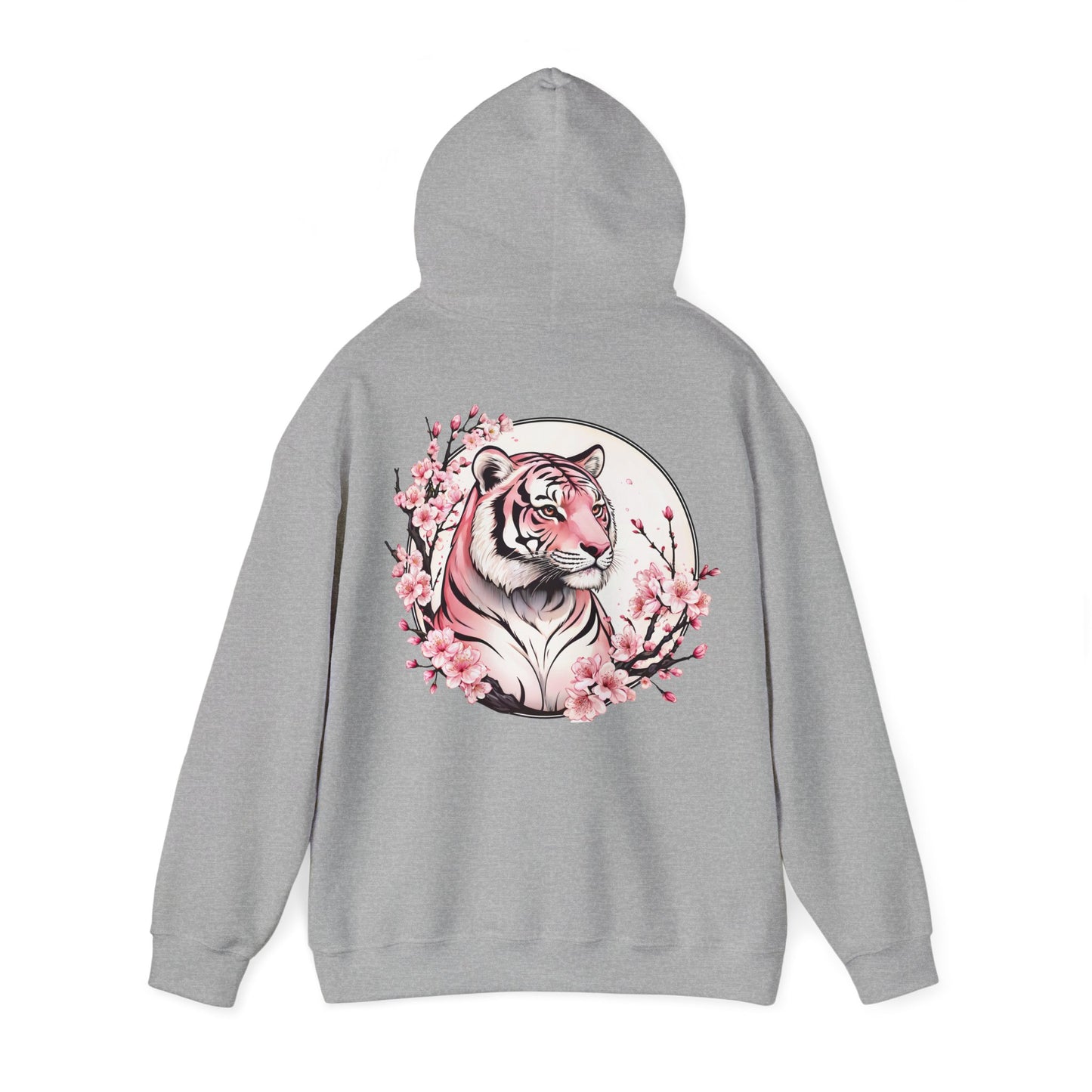 Kapuzenpullover mit Tiger und Blumenmotiv - TeeGerDesign - Hoodie - Brand