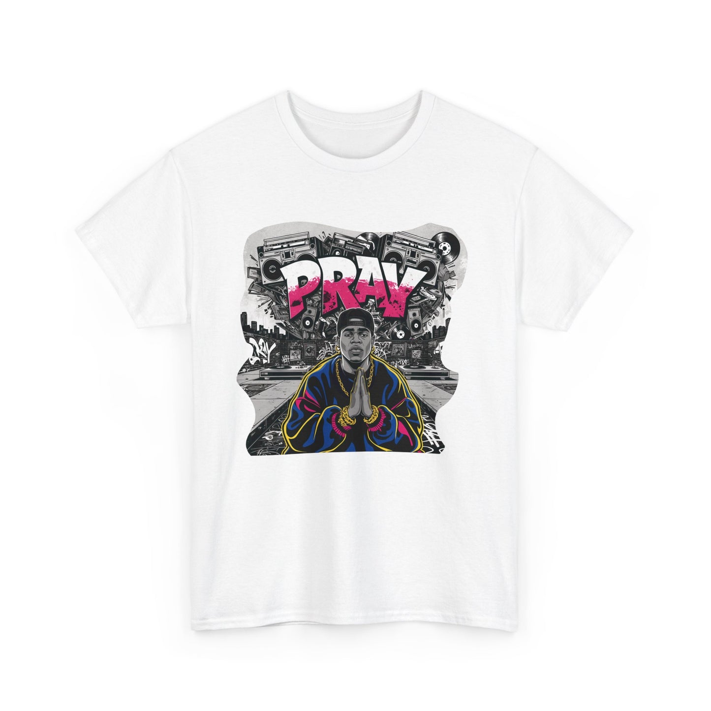 Pray T - Shirt mit Rapper Motiv - TeeGerDesign - T - Shirt - Crew neck