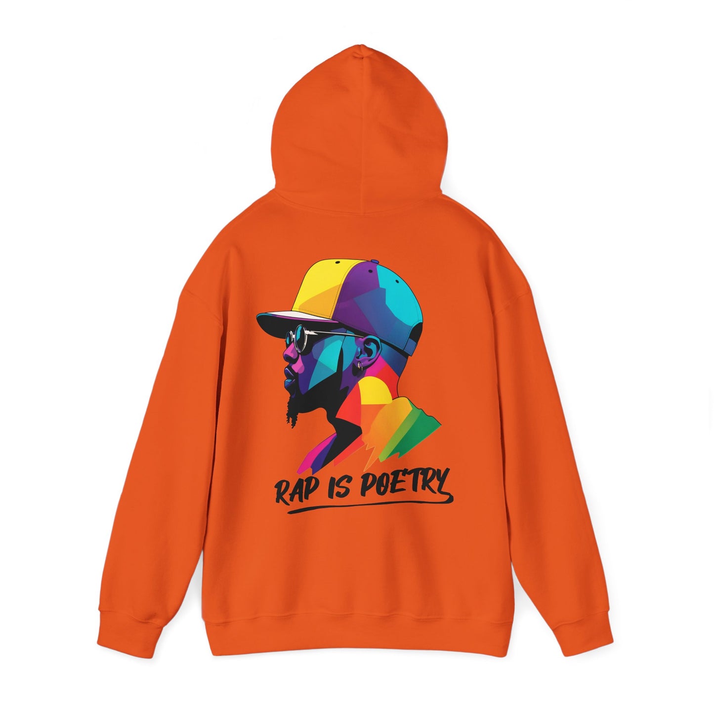 Stylischer Rap is Poetry Hoodie mit buntem Logo - TeeGerDesign - Hoodie - DTG