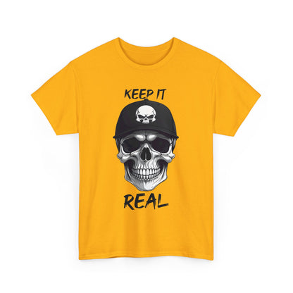 Keep It Real Skull Shirt - Trendy Totenkopf T - Shirts - TeeGerDesign - T - Shirt - Crew neck