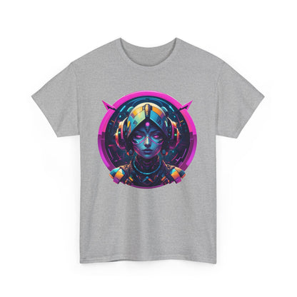 T - Shirt mit Android Girl Motiv - Futuristisches Design - TeeGerDesign - T - Shirt - Crew neck