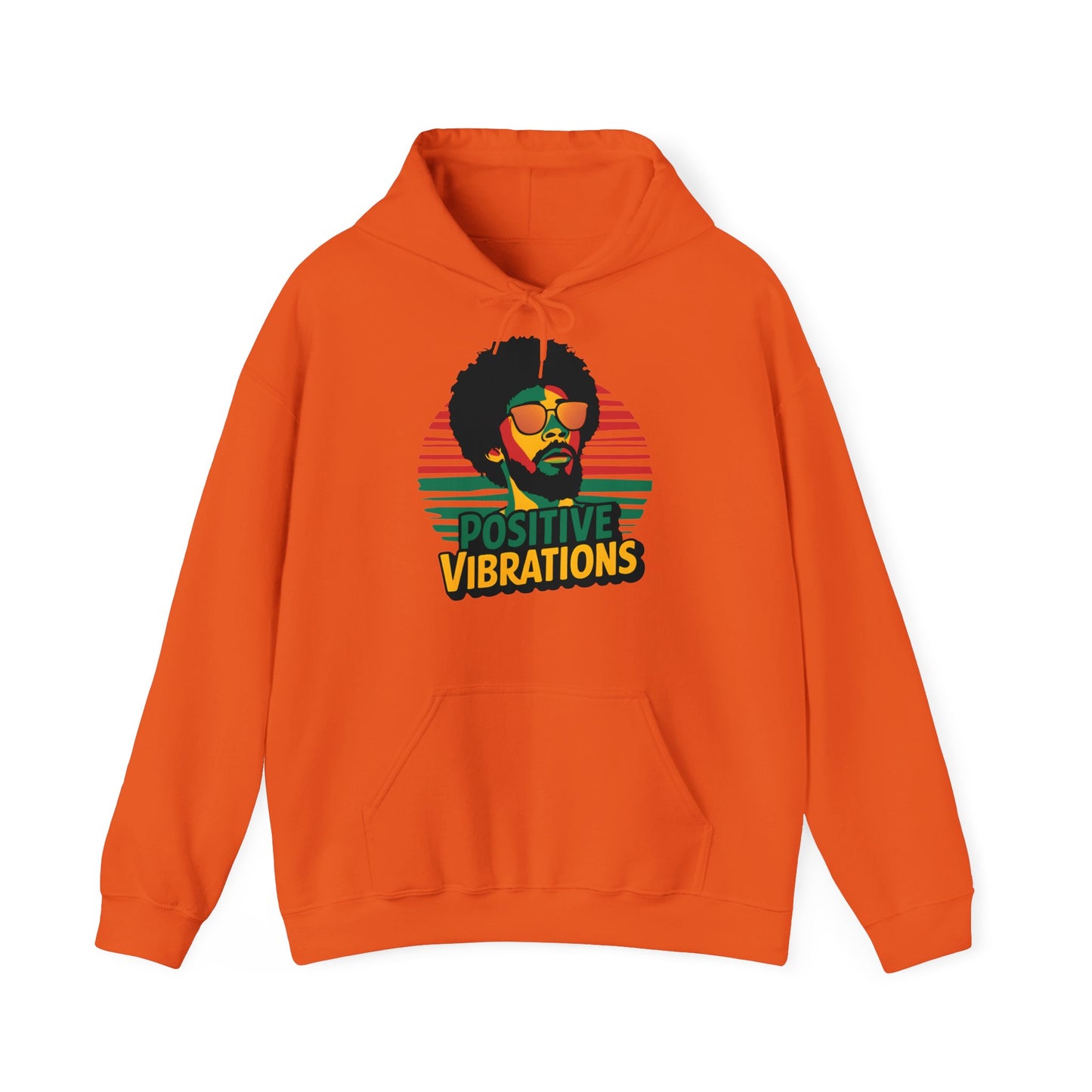 Reggae Hoodie Positive Vibrations - TeeGerDesign - Hoodie - Dancehall