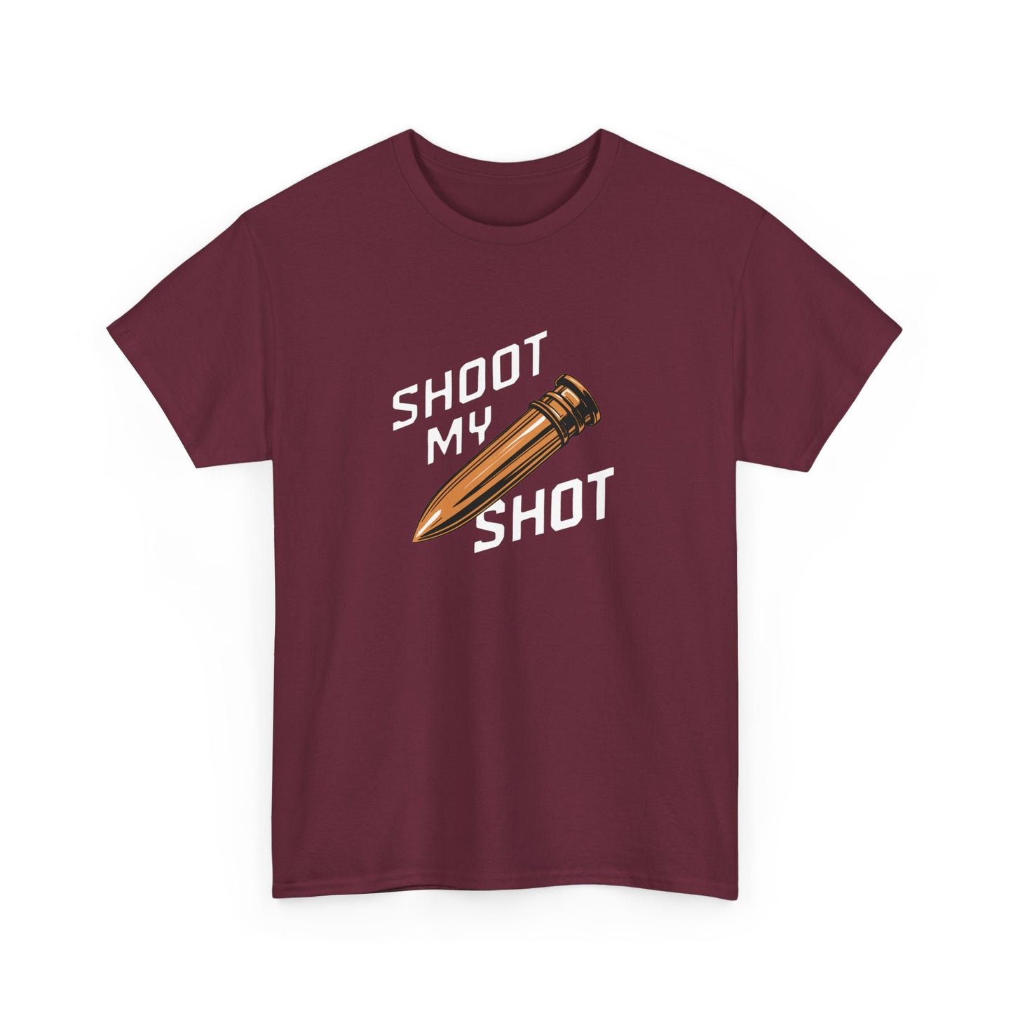 T - Shirt mit Patrone Shoot my Shot - TeeGerDesign - T - Shirt - Crew neck