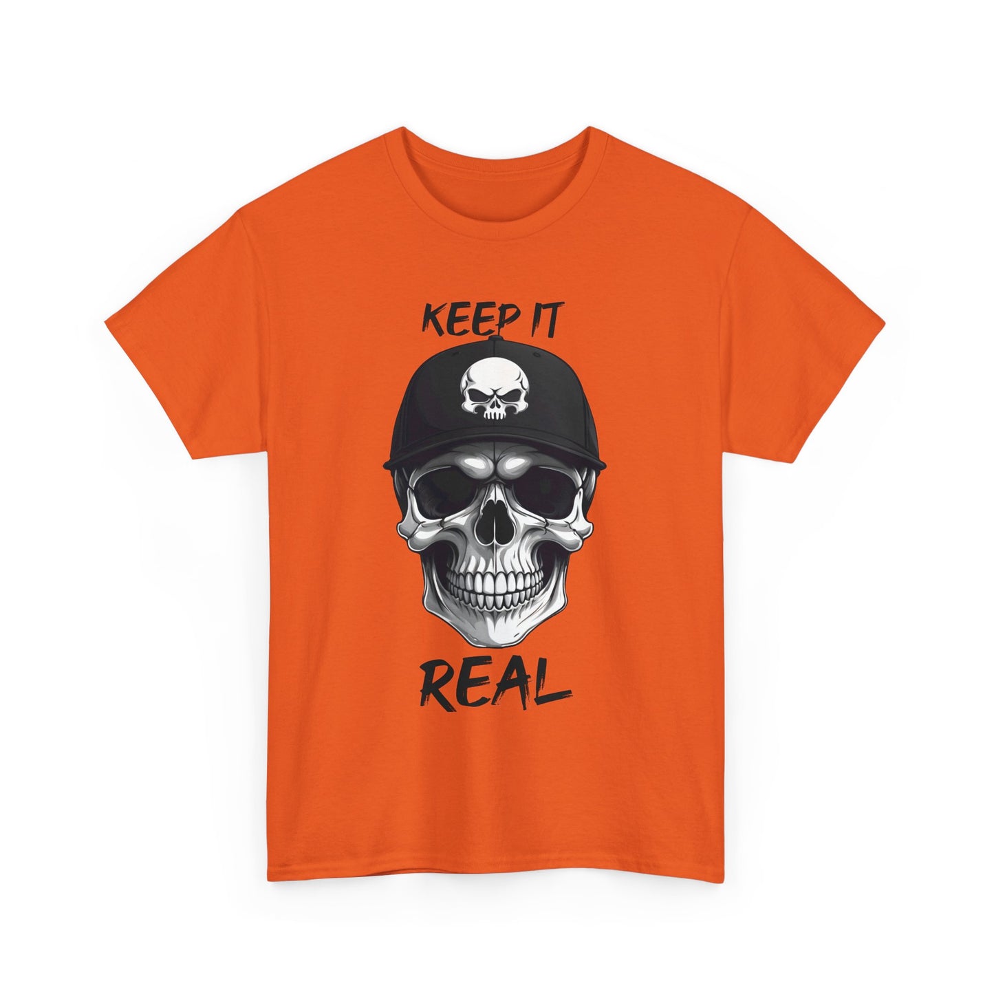 Keep It Real Skull Shirt - Trendy Totenkopf T - Shirts - TeeGerDesign - T - Shirt - Crew neck