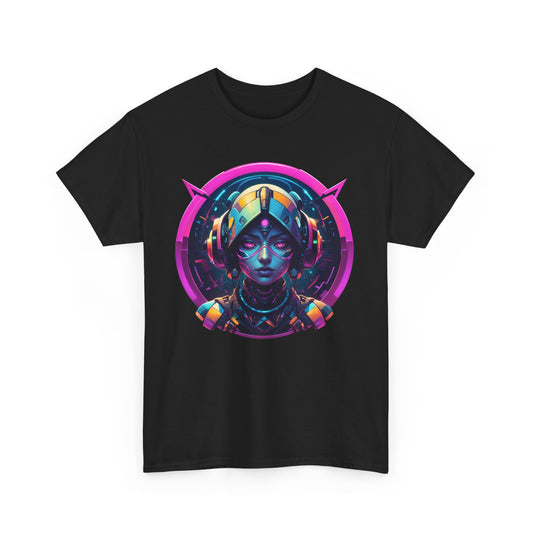 T - Shirt mit Android Girl Motiv - Futuristisches Design - TeeGerDesign - T - Shirt - Crew neck