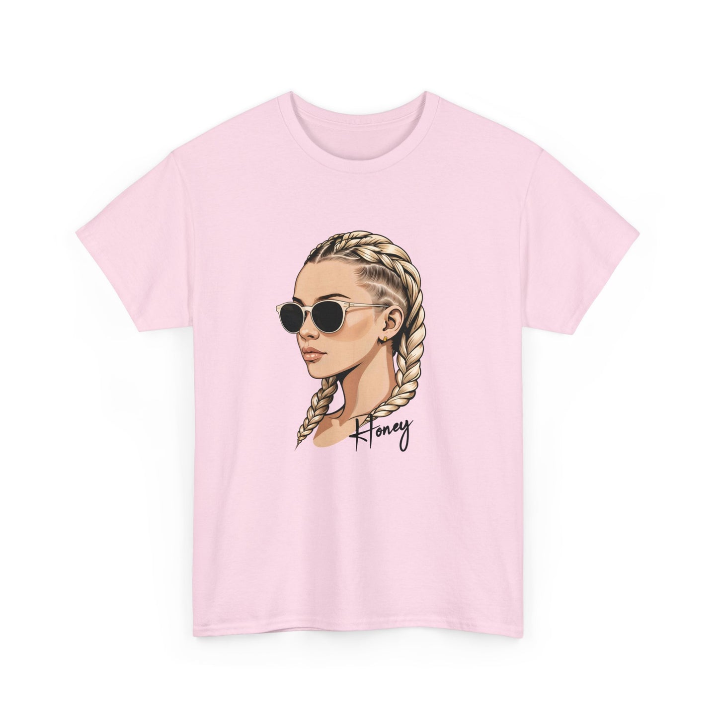 Honey T - Shirt mit Cornrow Dame - TeeGerDesign - T - Shirt - Crew neck