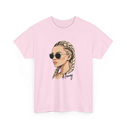 Honey T - Shirt mit Cornrow Dame - TeeGerDesign - T - Shirt - Crew neck