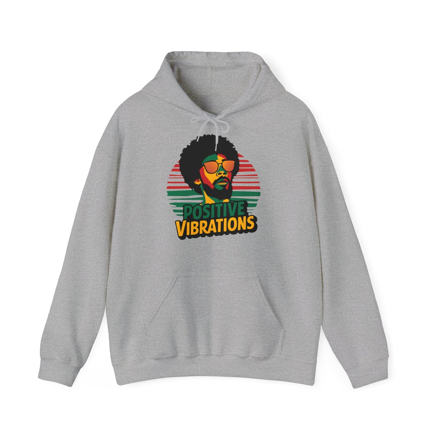 Reggae Hoodie Positive Vibrations - TeeGerDesign - Hoodie - Dancehall