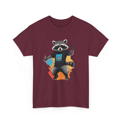 T - Shirt mit coolem Waschbär - TeeGerDesign - T - Shirt - Crew neck